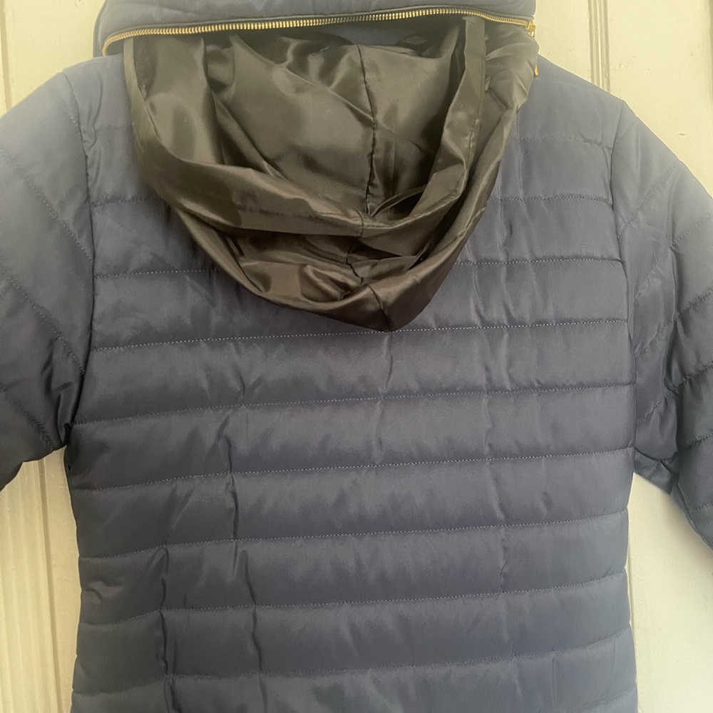 PrettyLittleThing Dark Blue Puffer Jacket - Picture 3 of 3